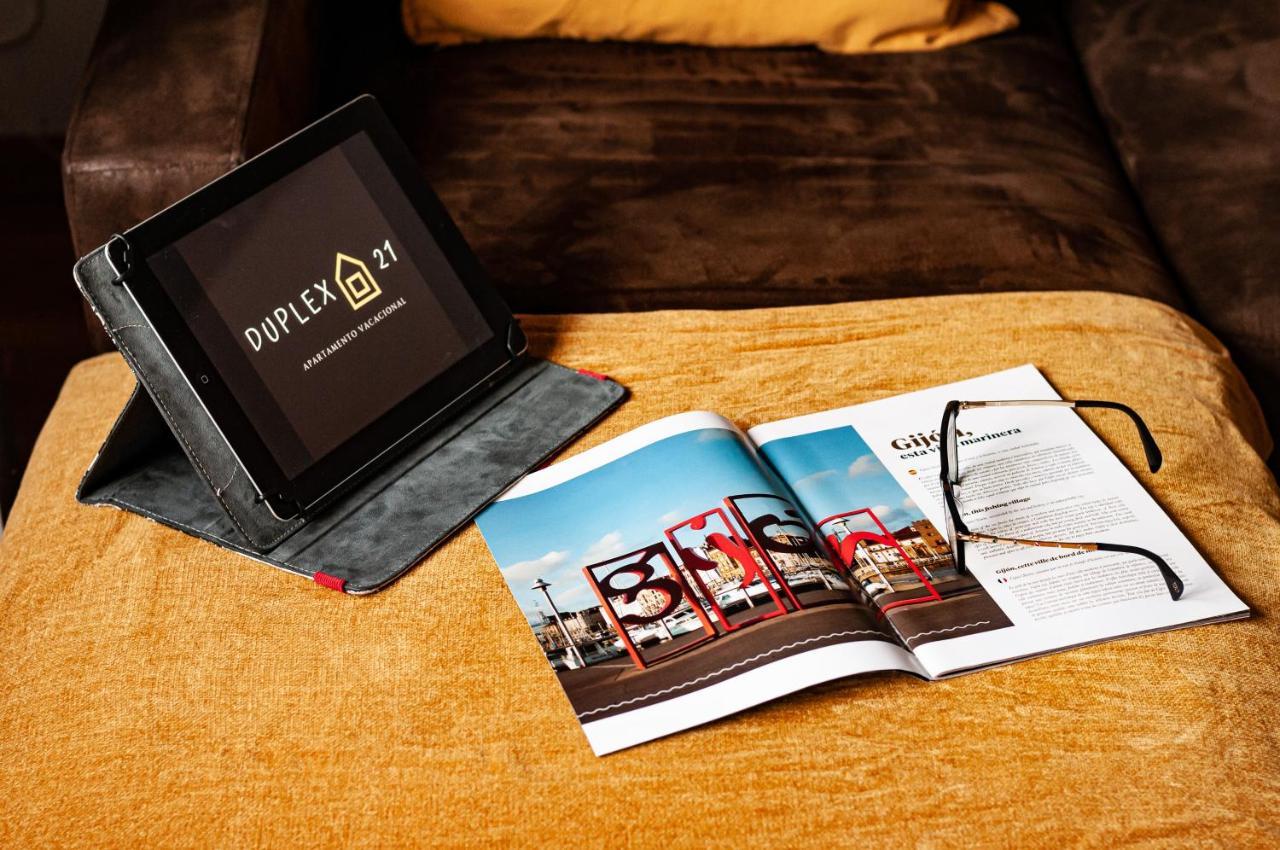 Duplex 21, Alojamiento Cerca De La Playa Con Wifi Gijón Buitenkant foto
